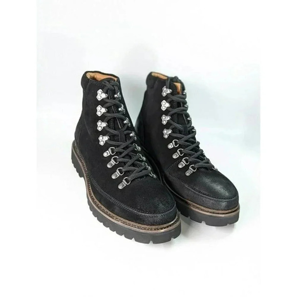 Gentle Souls Men's Donovan Black Lug Hiker Boots Size 11.5 M (MSRP $325) - Picture 3 of 10